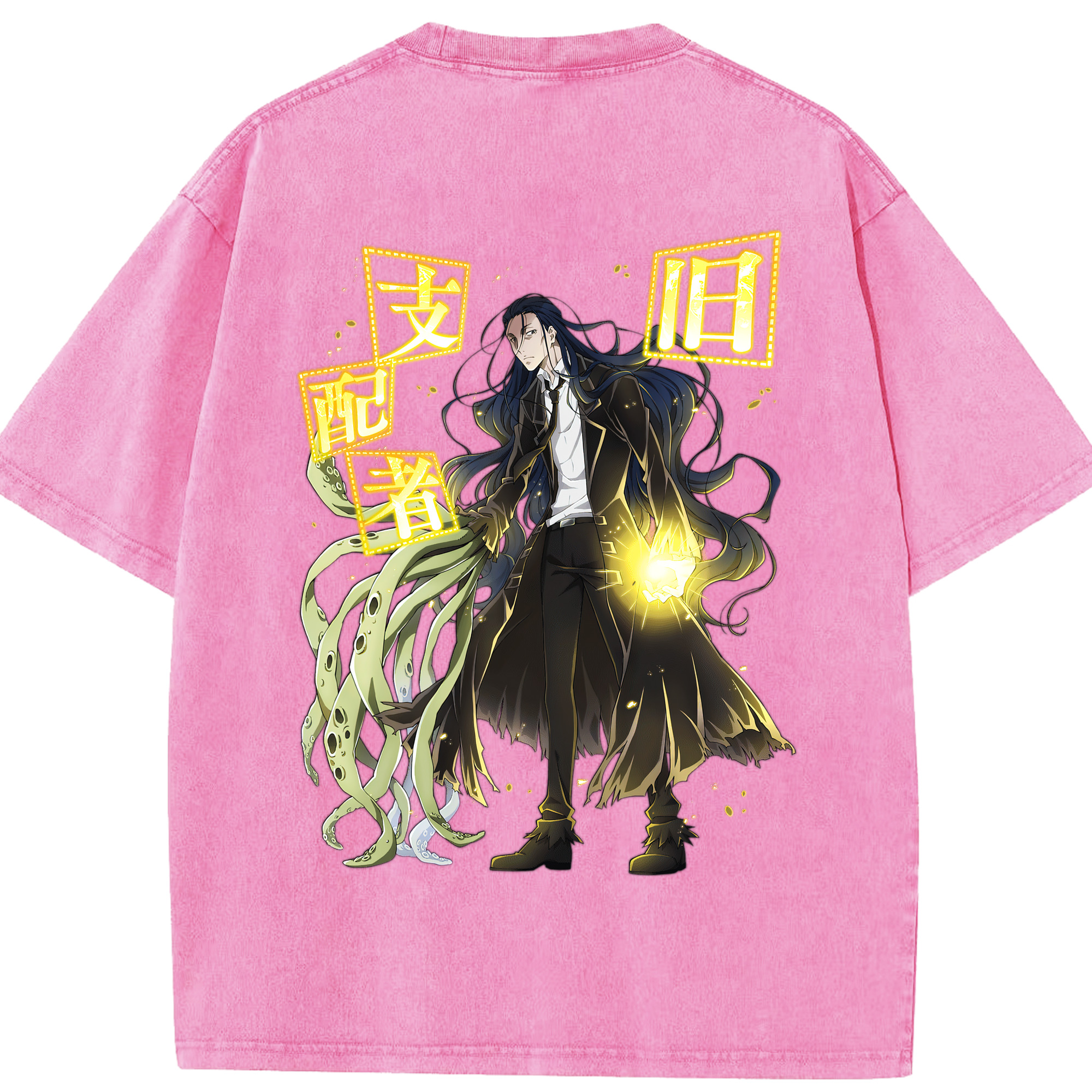 （画像用） 文豪ストレイドッグス Bungo Stray Dogs 綿100% ヴィンテージ風 半袖Tシャツ（背面プリント）